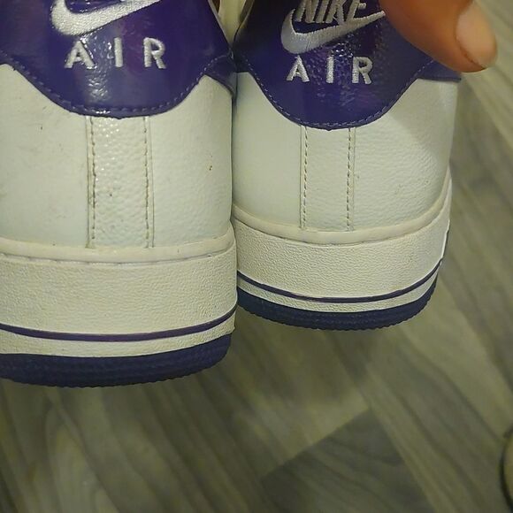 Rare 2010 Air Force 1 07 Club Purple White Men - Picture 4 of 6